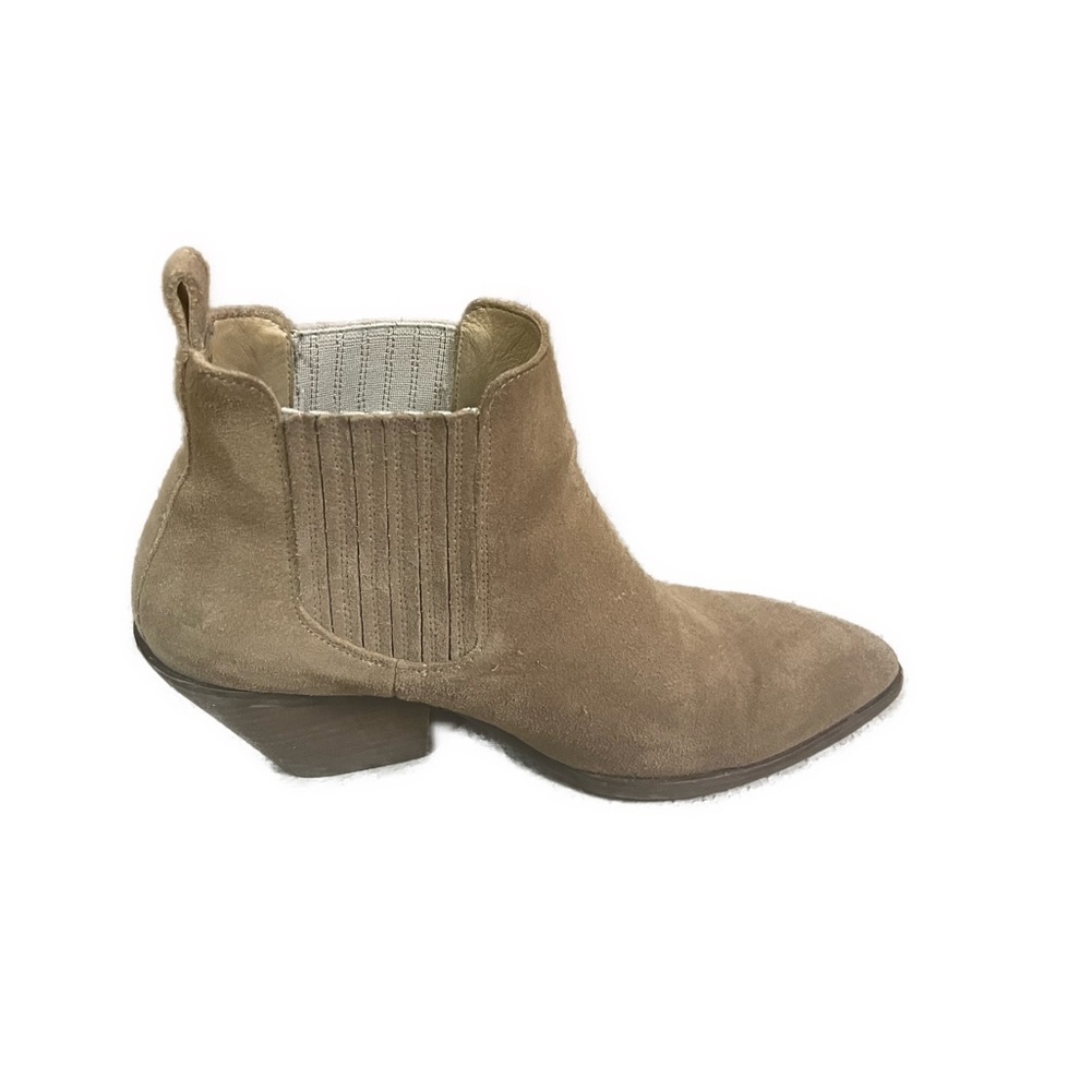 Tan Suede Ankle Boots - Picture 3 of 8